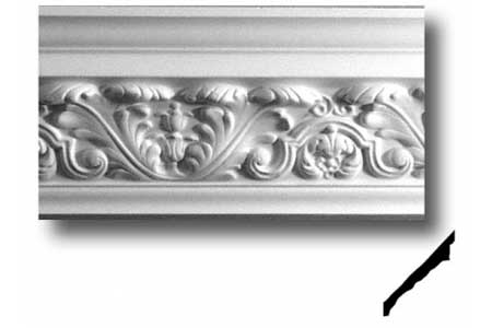 C17 Large Acanthus Cornice