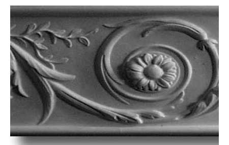 D10 Scroll Dado Rail